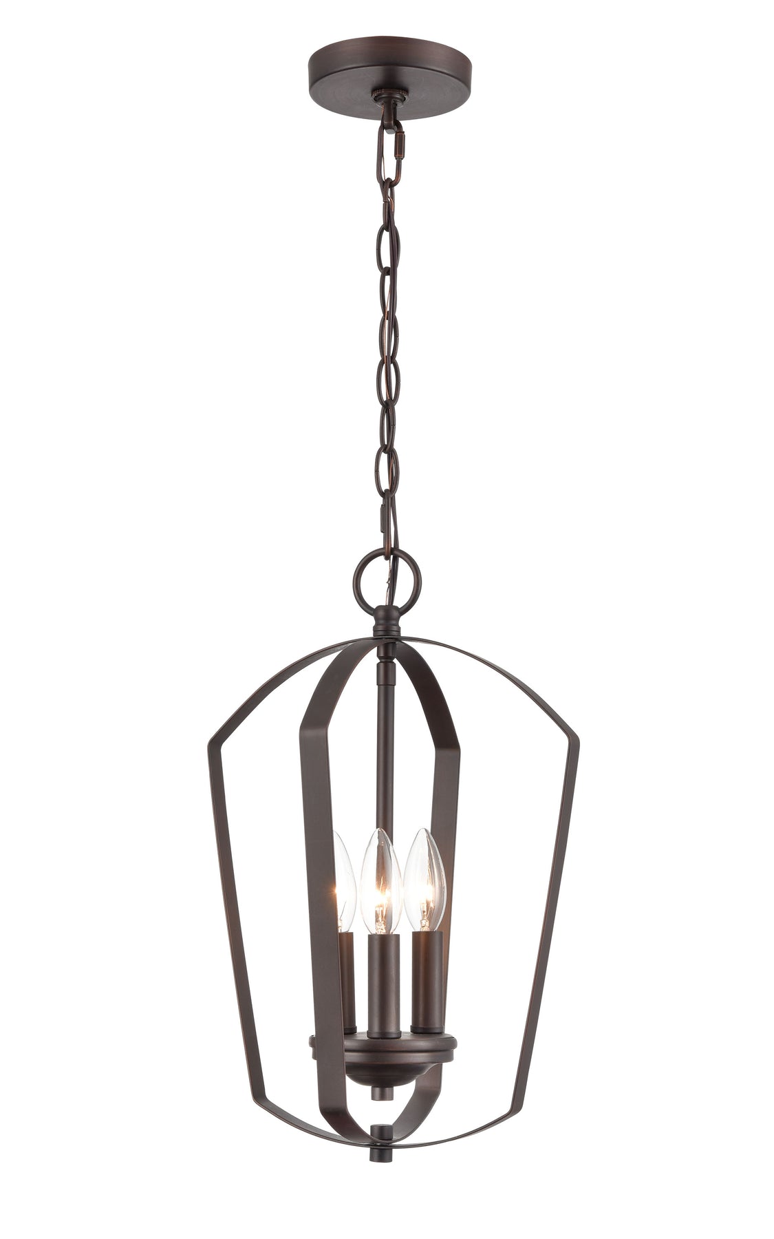 11" Pendant Light, Rubbed Bronze Finish, Ivey Lake Collection