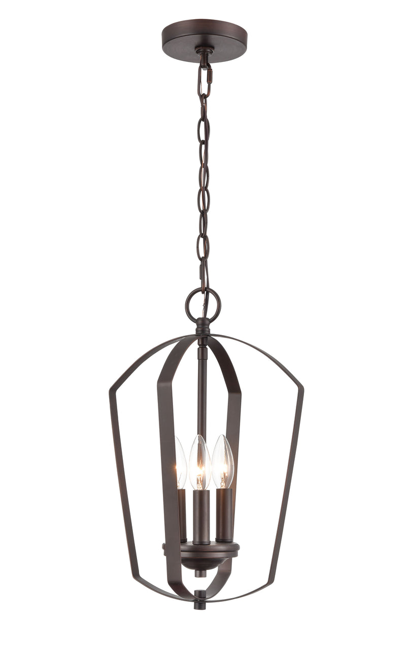 11" Pendant Light, Rubbed Bronze Finish, Ivey Lake Collection