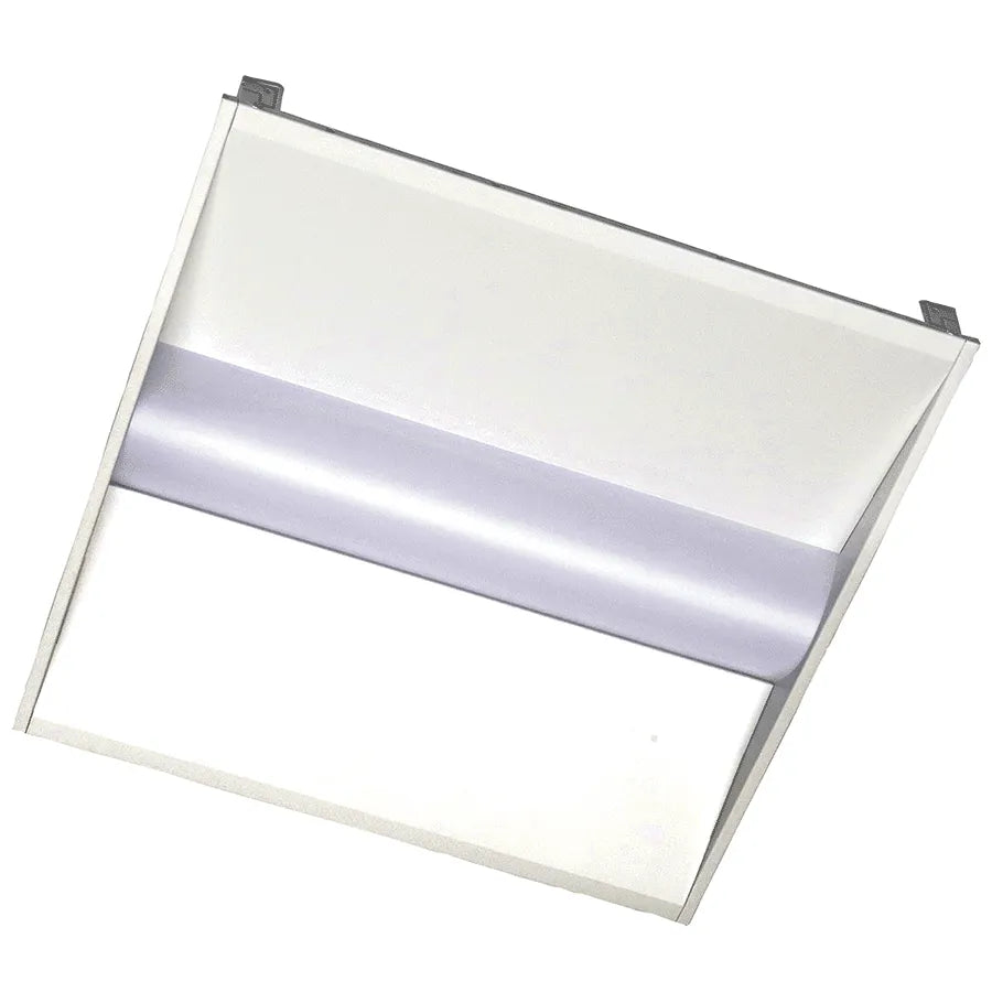 2x2 Foot LED Volumetric Troffer, 4379 Lumen Max, Wattage and CCT Selectable, 120-277V