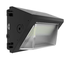 LED Wallpack, 4508 Lumen Max, Wattage, CCT and Optice Selectable, 120-277V, Bronze or White