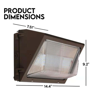 LED Wall Pack, G3, 45 Watt, 6000 Lumens, 120-277V, 4000K