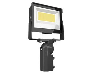 LED Flood Light, 12,215 Lumen Max, 80W, CCT Selectable, 120-277V, Slip Fitter Mount