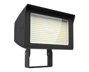 LED Flood Light, 22,797 Lumen Max, Wattage and CCT Selectable, Adjustable Optics, 120-277V