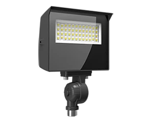 LED Flood Light, 3120 Lumen Max, Wattage and CCT Selectable, Adjustable Optics, 120-277V