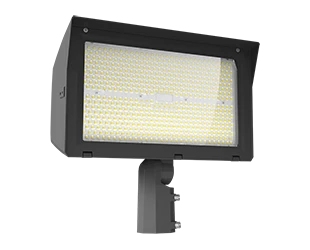 LED Flood Light, 36,299 Lumen Max, Wattage and CCT Selectable, Adjustable Optics, 120-277V