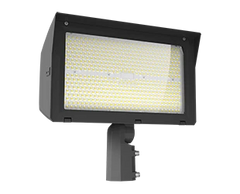 LED Flood Light, 36,299 Lumen Max, Wattage and CCT Selectable, Adjustable Optics, 120-277V