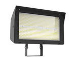 LED Flood Light, 36,299 Lumen Max, Wattage and CCT Selectable, Adjustable Optics, 120-277V