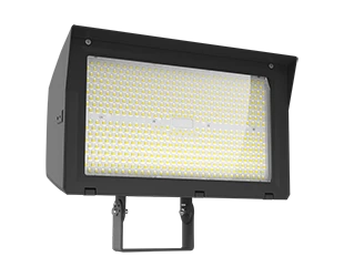 LED Flood Light, 36,299 Lumen Max, Wattage and CCT Selectable, Adjustable Optics, 120-277V