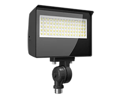 LED Flood Light, 5286 Lumen Max, Wattage and CCT Selectable, Adjustable Optics, 120-277V