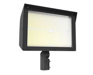 LED Flood Light, 64,206 Lumen Max, Wattage and CCT Selectable, Adjustable Optics, 120-277V