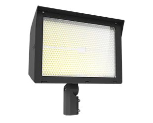 LED Flood Light, 74,093 Lumen Max, Wattage and CCT Selectable, Adjustable Optics, 120-277V