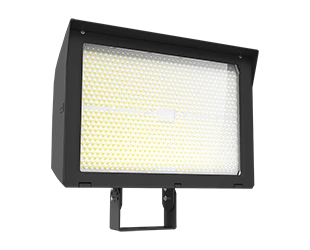 LED Flood Light, 74,093 Lumen Max, Wattage and CCT Selectable, Adjustable Optics, 120-277V