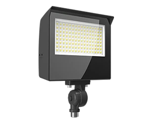 LED Flood Light, 9353 Lumen Max, Wattage and CCT Selectable, Adjustable Optics, 120-277V