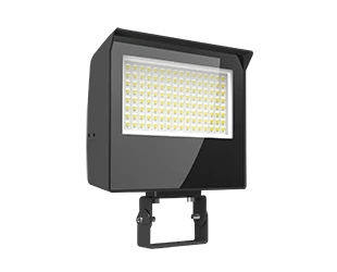 LED Flood Light, 9353 Lumen Max, Wattage and CCT Selectable, Adjustable Optics, 120-277V
