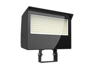LED Flood Light, 12,772 Lumen Max, Wattage and CCT Selectable, Adjustable Optics, 120-277V
