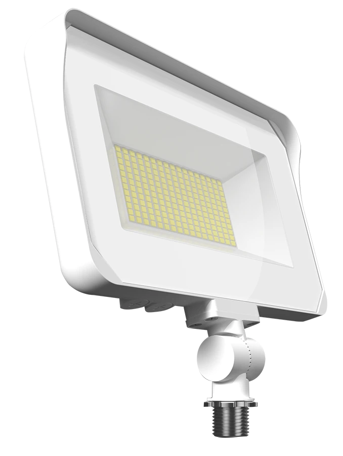 LED Flood Light, 9,718 Lumen Max, Wattage and CCT Selectable, 120-277V, Bronze or White Finish