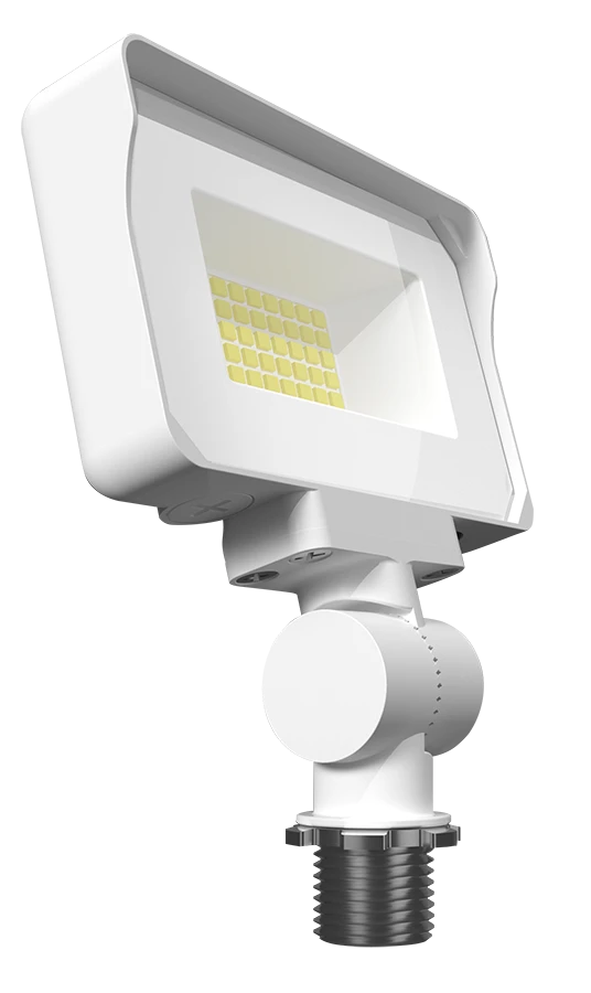 LED Flood Light, 2353 Lumen Max, Wattage and CCT Selectable, 120-277V, Bronze or White Finish