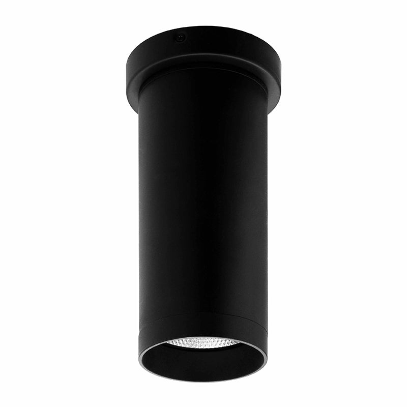 4" Ceiling Mount Cylinder Light, Triac Dimming, CCT & Wattage Selectable, 120-277V, Black