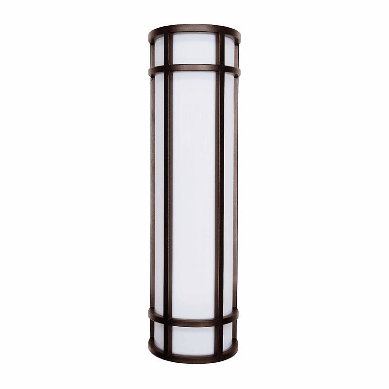 24" LED Outdoor Wall Sconce, CCT Selectable, 120-277V