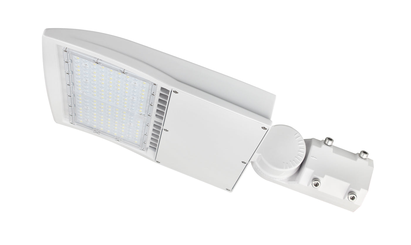 "The Quasar" LED Area/Parking Lot Light, 100 watt, 12500 Lumens, 120-277V, White Finish