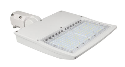 "The Quasar" LED Area/Parking Lot Light, 100 watt, 12500 Lumens, 120-277V, White Finish