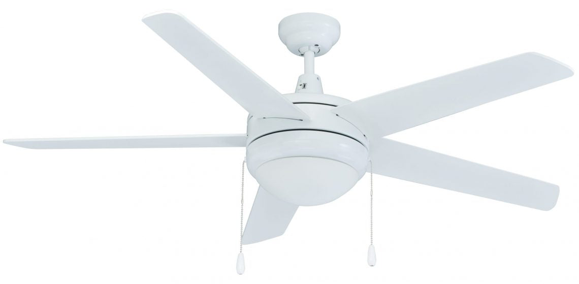 Mirage LED 5-blade Ceiling Fan Light, 50" Sweep, 16W, 3000K, 120V
