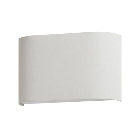 Prime 13" Wide LED Sconce, Grass Cloth, Oatmeal or White Linen Finish