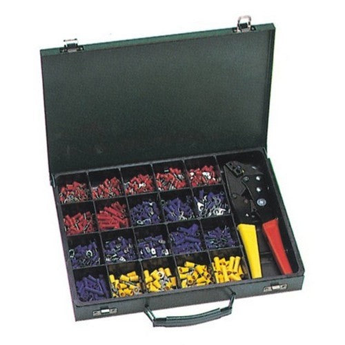500 Piece Terminal Kit with Controlled Cycle Crimp Tool