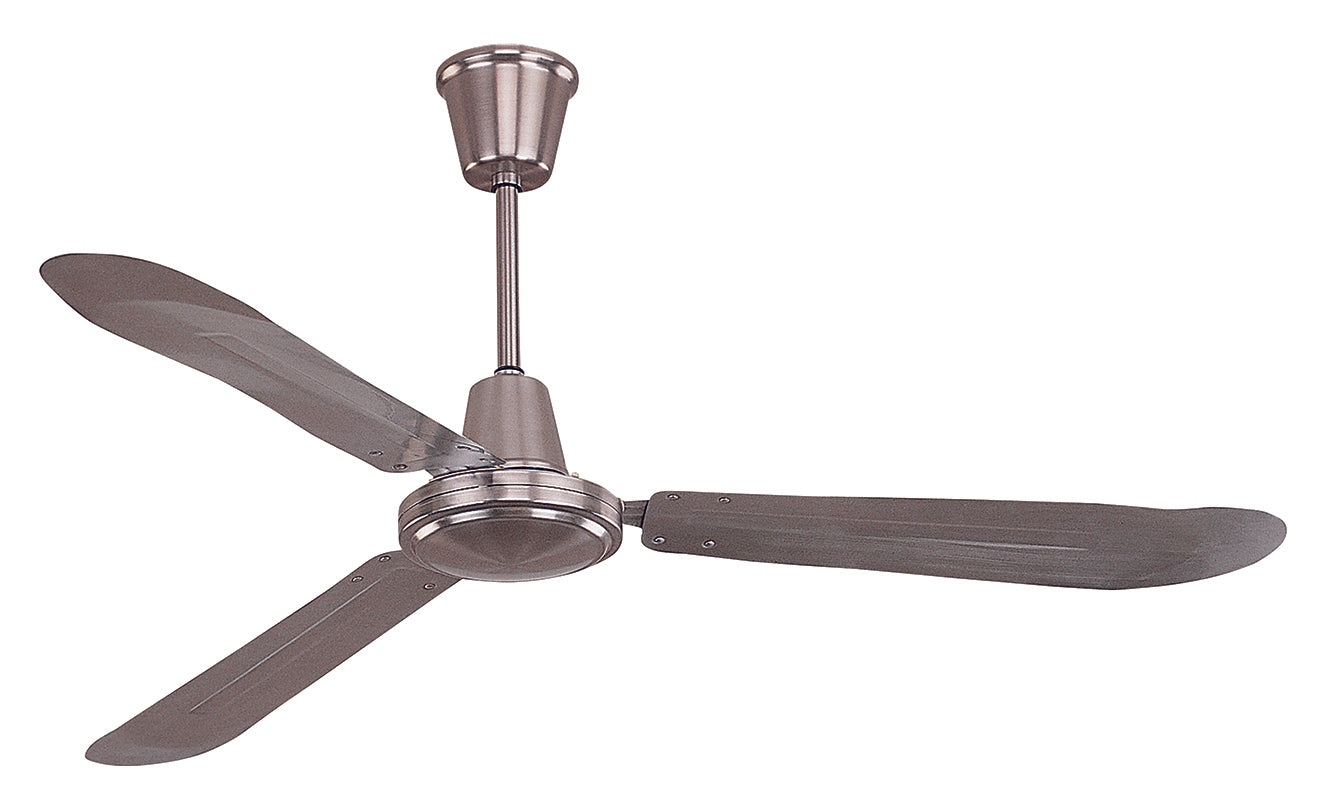 Industrial Fan 3-Blade 56", Brushed Aluminum or White Finish