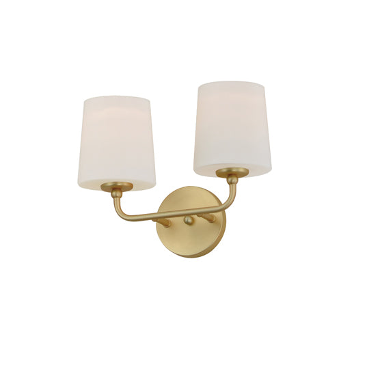 Bristol 2-Light Wall Sconce (Available in Anthracite, Black, Satin Brass, or Satin Nickel)