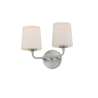Bristol 2-Light Wall Sconce (Available in Anthracite, Black, Satin Brass, or Satin Nickel)