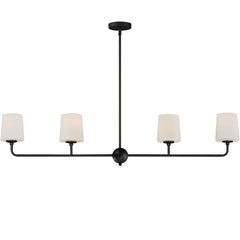 Bristol 4-Light Linear Chandelier (Available in Anthracite, Satin Brass, or Satin Nickel)