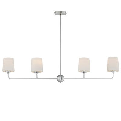 Bristol 4-Light Linear Chandelier (Available in Anthracite, Satin Brass, or Satin Nickel)