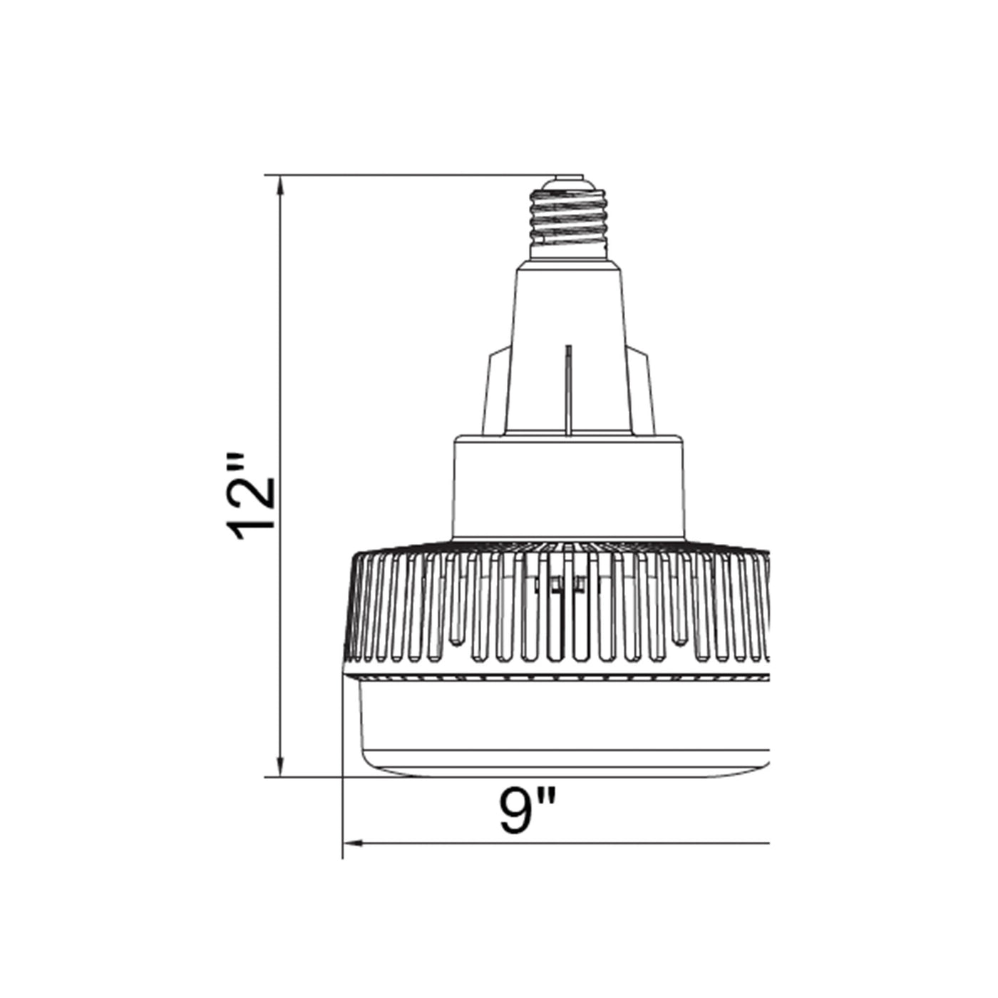 High-Power LED Retrofit Lamp 120 watt, 120-277V, E39 Base