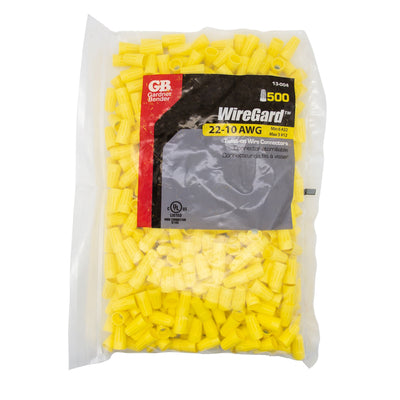 Gardner Bender 13-004 WireGard, 22-10 AWG, Yellow, GB-4; 500/Bag