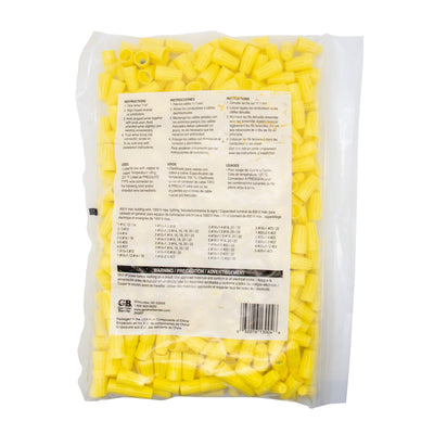 Gardner Bender 13-004 WireGard, 22-10 AWG, Yellow, GB-4; 500/Bag