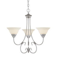 Millennium Lighting Fulton Chandelier Offered in Rubbed Silver or Rubbed Bronze Finish