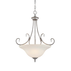 Millennium Lightings Fulton Pendant Offered in Rubbed Silver finish, Item Number 1383-RS