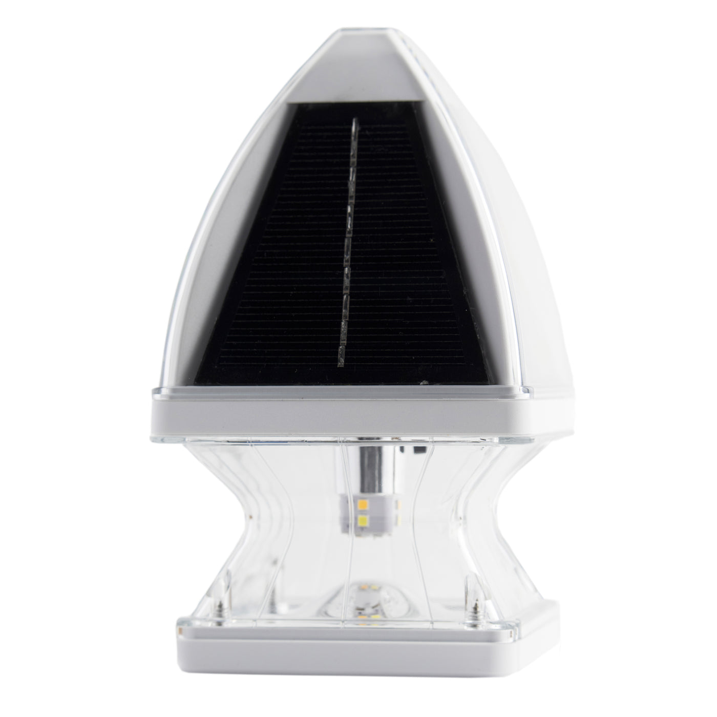 4 Pack LED Gothic Solar Post Cap Light, 40 Lumens, 2.65W, 3.2V, CCT Selectable 3100K,6000K, Black or White Finish