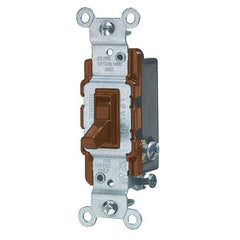 Three Way Toggle Switch, 15 Amp, 120 Volt (White, Black, Ivory, Light Almond, Brown)