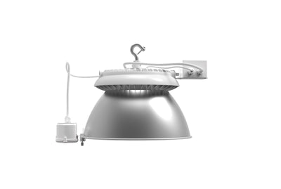Aries LED UFO High Bay, 150 Watt, 120-277V, 22500 Lumen, 4000K, White Finish, Comparable to 320-400 Watt Fixture