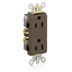 Commercial Grade Duplex Receptacle, 15 Amp, 125V (White, Gray, Black, Ivory, Light Almond, Brown)