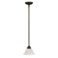 Millennium Lightings Mini-Pendant, Black, Satin Nickel or Bronze Finish