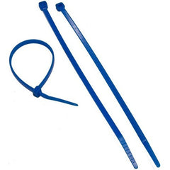 Fluorescent Blue Nylon Cable Ties 50LB 8 in.