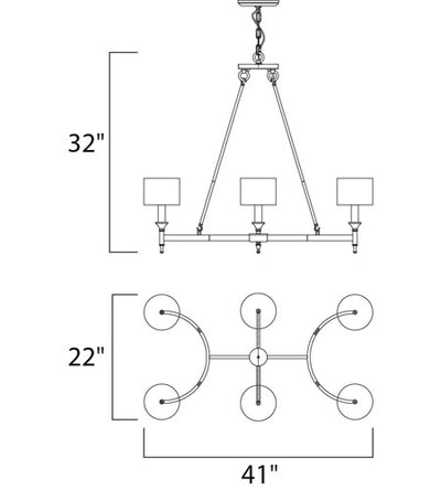 Fairmont 6-Light Chandelier
