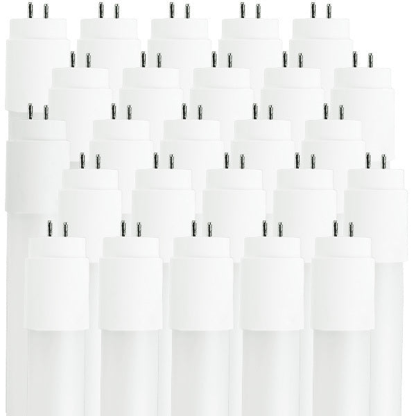 25 Pk 9 Watt T8 LED; 2Ft; 3000K; Medium Bi Pin base; 50000 Average rated hours; 1100 Lumens; Type B; Ballast Bypass; Single or Double Ended Wiring
