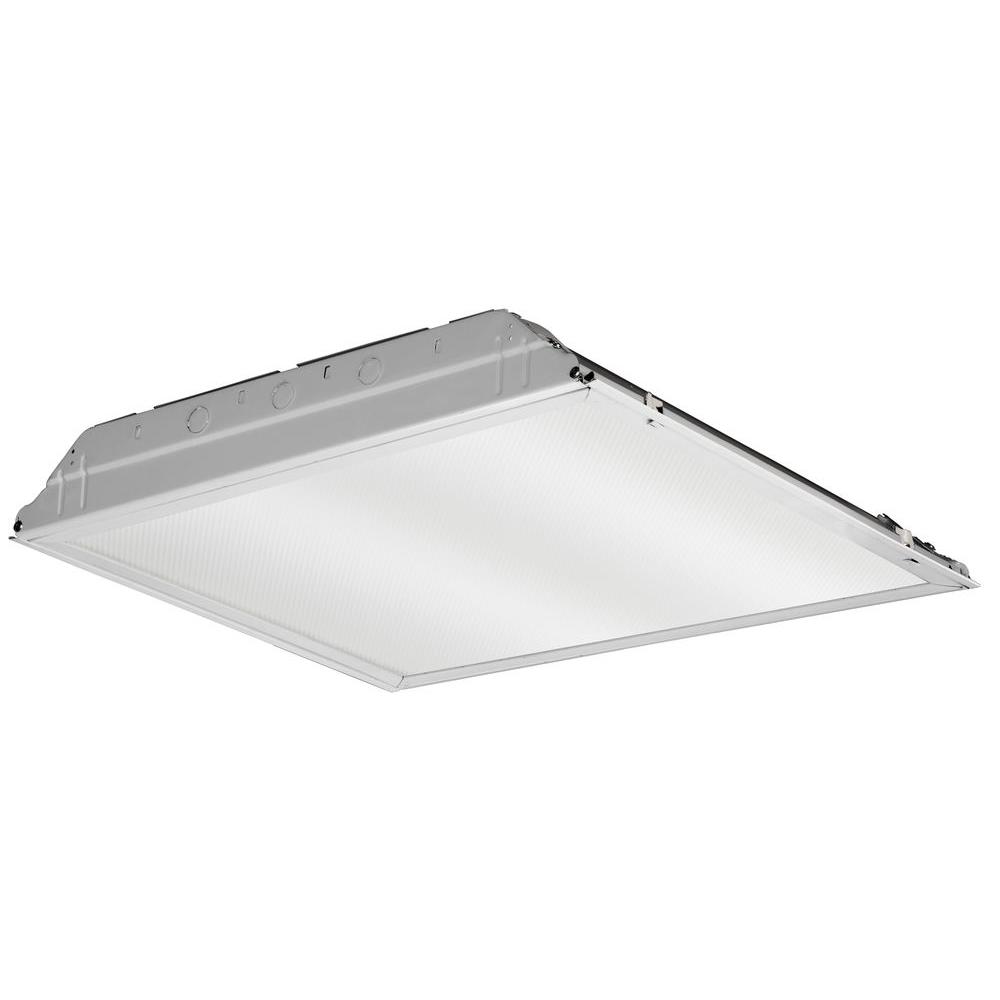 2 x 2 Foot Troffer Light Surface Mounted 3750-7500 Lumen 2, 3, or 4, 15W LED 4000K Lamps Included
