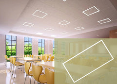 2 x 4 LED Grid Frame Light, 5400 Lumens, Selectable Wattage and CCT, 120-277V