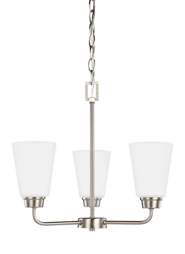Kerrville Collection - Three Light Chandelier | Finish: Brushed Nickel - 3115203-962