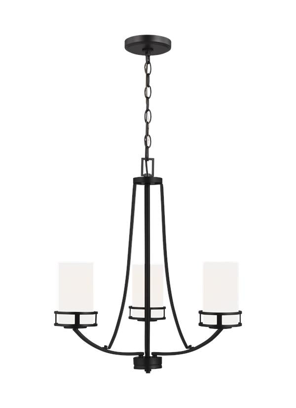 Robie Collection - Three Light Chandelier | Finish: Midnight Black - 3121603EN3-112
